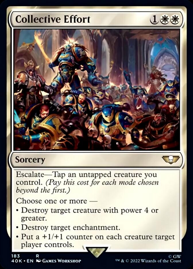 Collective Effort (Surge Foil) [Warhammer 40,000] | The CG Realm