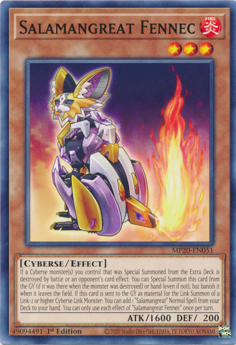 Salamangreat Fennec [MP20-EN051] Common | The CG Realm