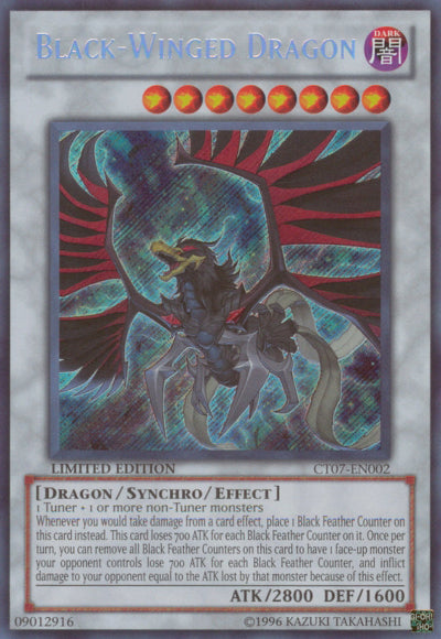 Black-Winged Dragon [CT07-EN002] Secret Rare | The CG Realm