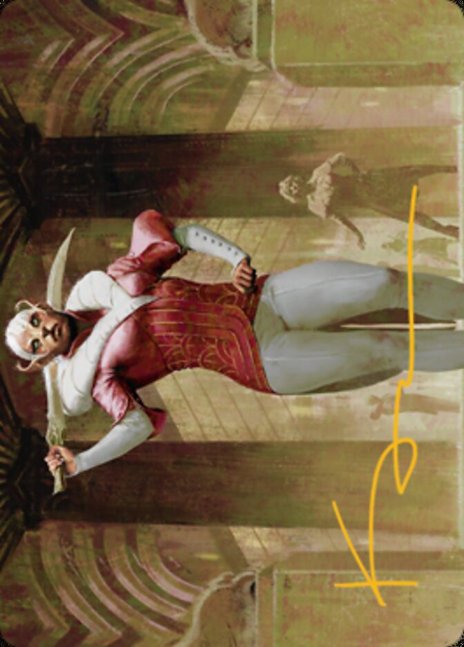 Mage's Attendant Art Card (Gold-Stamped Signature) [Streets of New Capenna Art Series] | The CG Realm