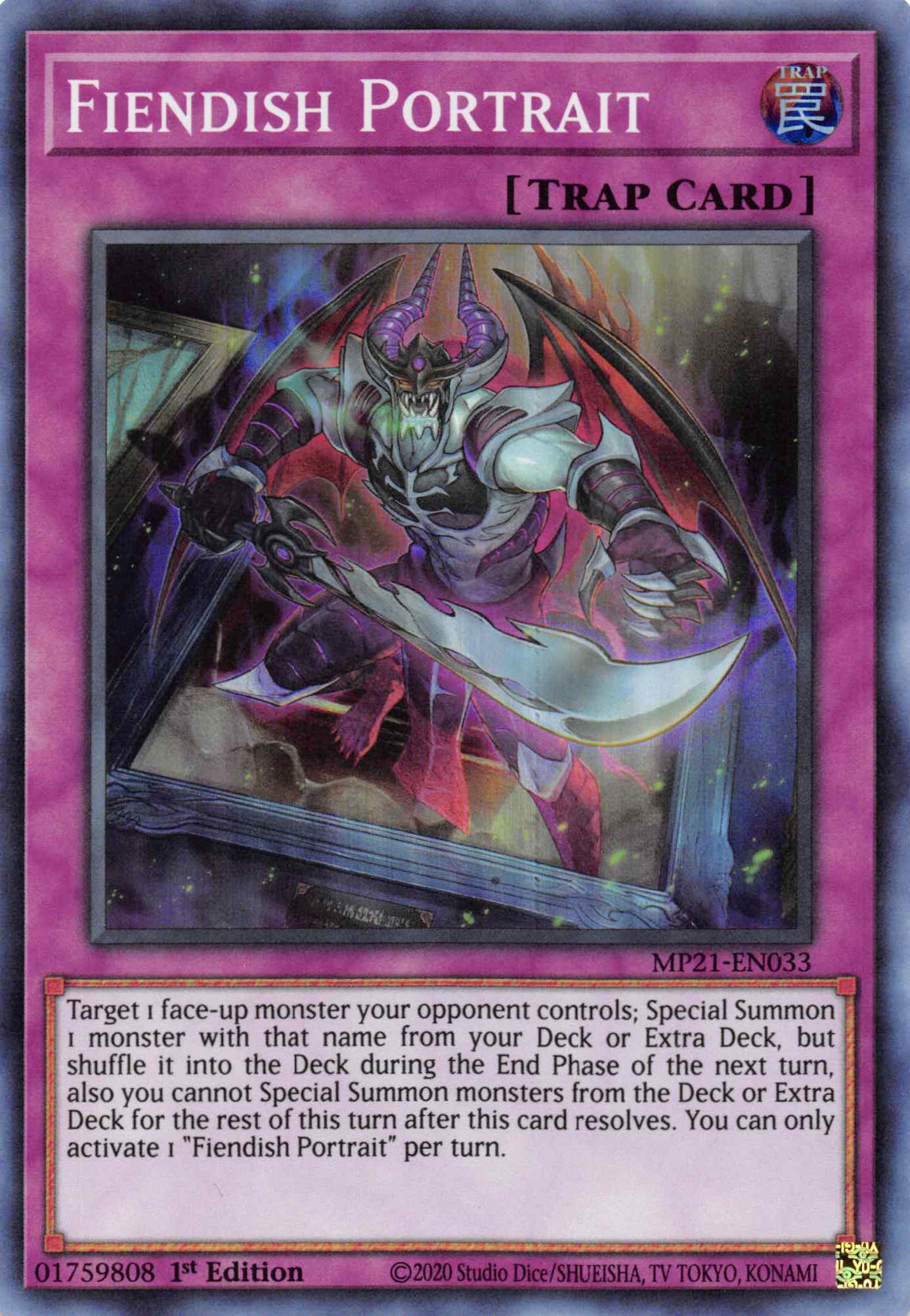 Fiendish Portrait [MP21-EN033] Super Rare | The CG Realm