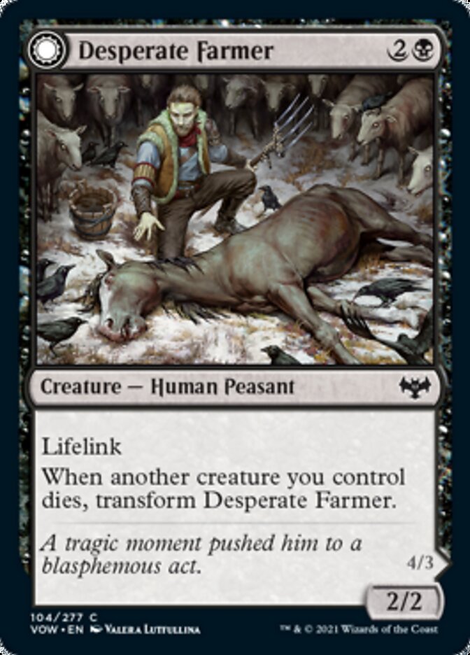 Desperate Farmer (VOW-104) - Innistrad: Crimson Vow: (Double Faced Transform)
