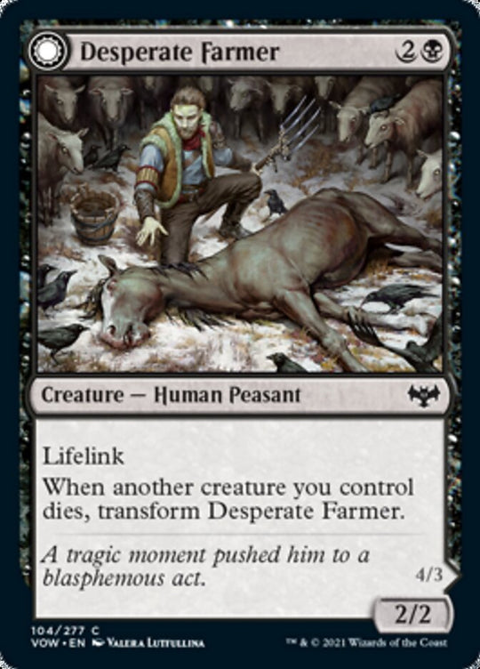 Desperate Farmer (VOW-104) - Innistrad: Crimson Vow: (Double Faced Transform)