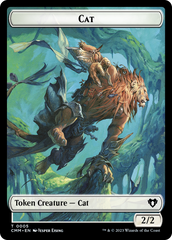 Clue // Cat (0005) Double-Sided Token [Commander Masters Tokens] | The CG Realm