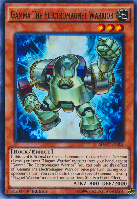 Gamma The Electromagnet Warrior [SDMY-EN003] Super Rare | The CG Realm