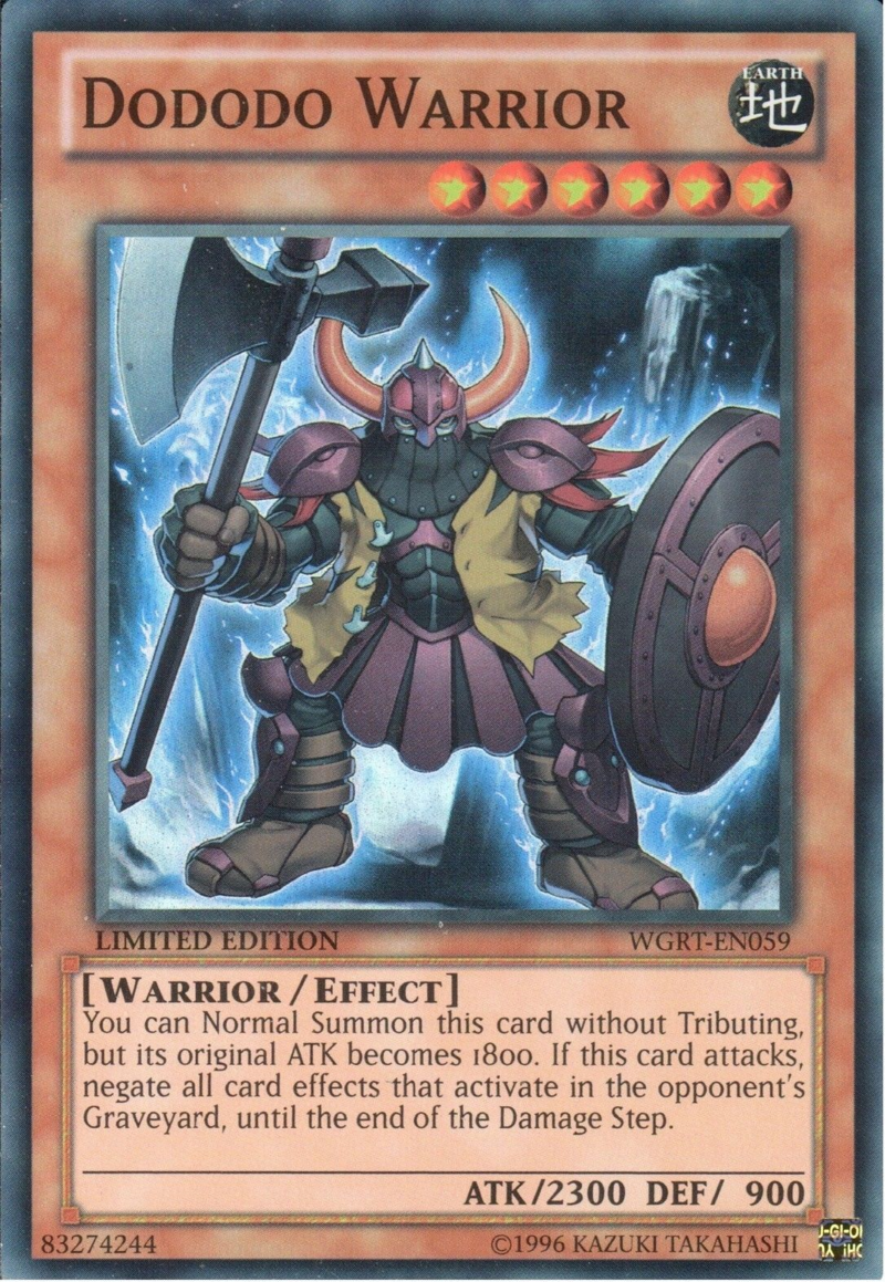 Dododo Warrior [WGRT-EN059] Super Rare | The CG Realm