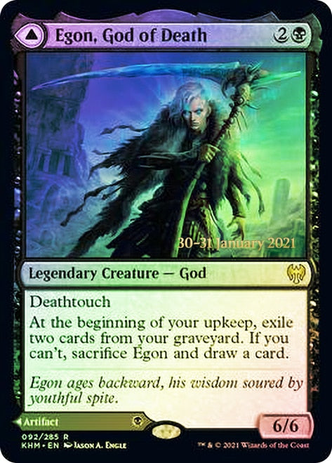 Egon, God of Death (PRE-92S) - Kaldheim Promos Foil