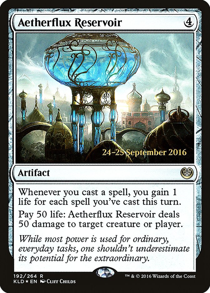 Aetherflux Reservoir [Kaladesh Prerelease Promos] | The CG Realm