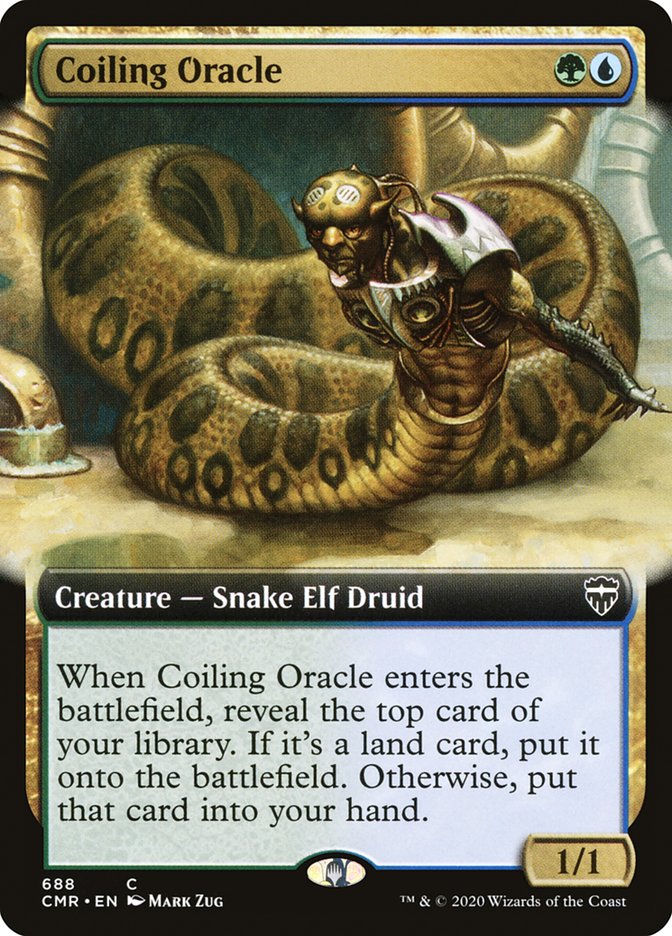 Coiling Oracle (Extended Art) [Commander Legends] | The CG Realm