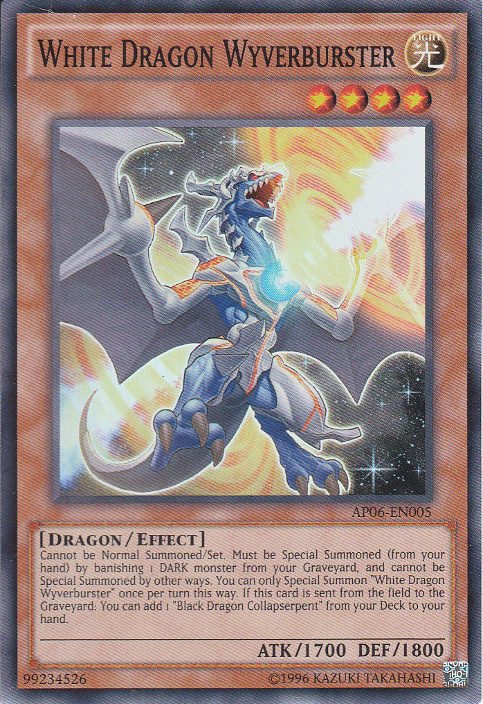 White Dragon Wyverburster [AP06-EN005] Super Rare | The CG Realm