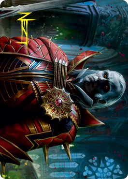 Edgar, Charmed Groom 2 Art Card (Gold-Stamped Signature) [Innistrad: Crimson Vow Art Series] | The CG Realm