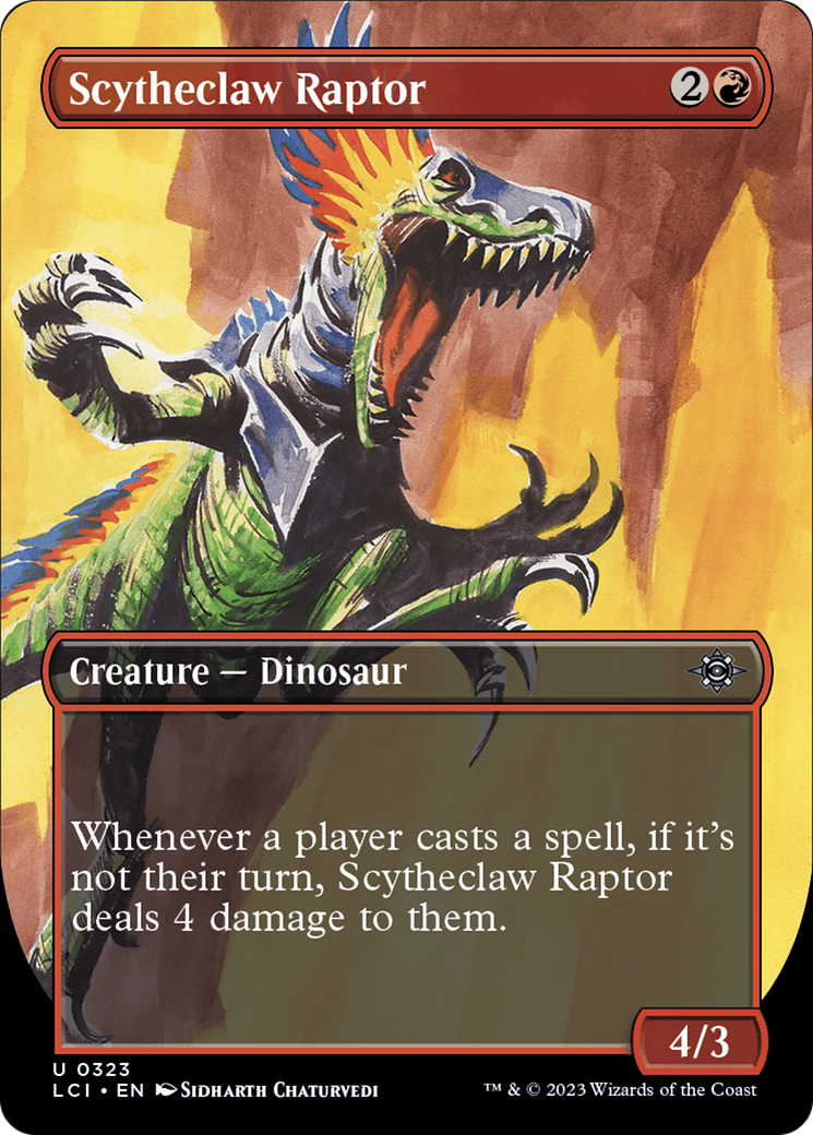 Scytheclaw Raptor (Borderless) [The Lost Caverns of Ixalan] | The CG Realm
