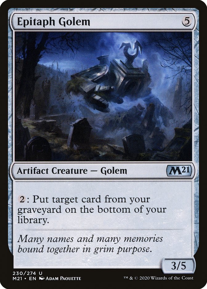 Epitaph Golem [Core Set 2021] | The CG Realm