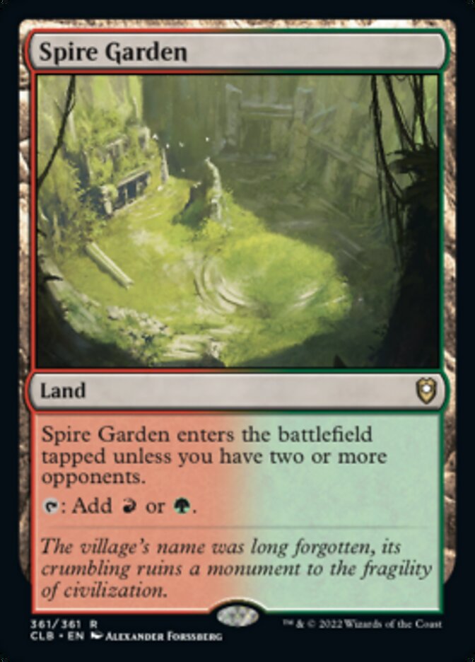 Spire Garden [Commander Legends: Battle for Baldur's Gate] | The CG Realm
