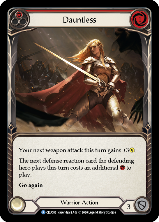 Dauntless (Red) [CRU085] (Crucible of War)  1st Edition Normal | The CG Realm
