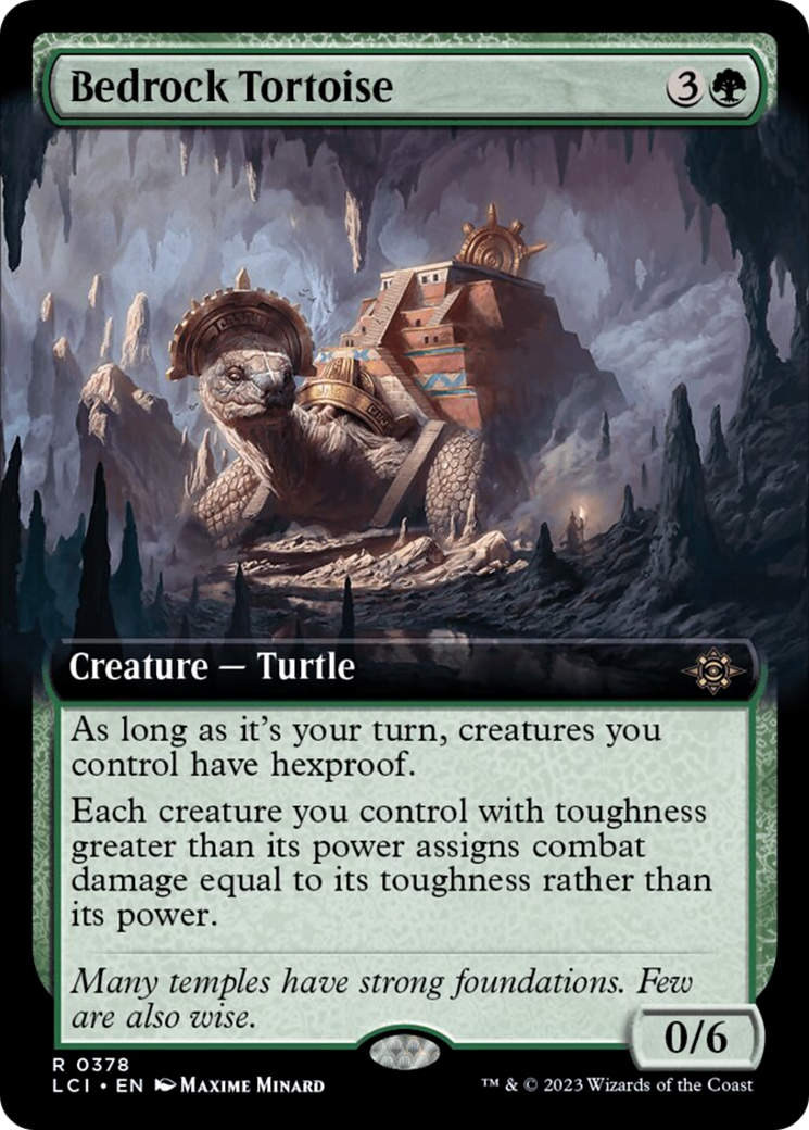 Bedrock Tortoise (Extended Art) [The Lost Caverns of Ixalan] | The CG Realm