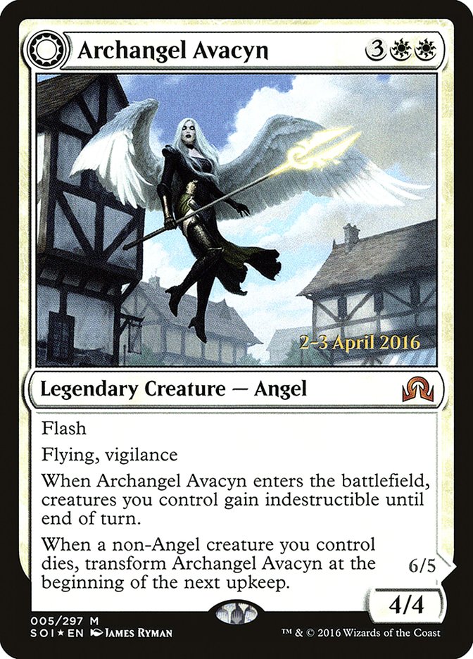 Archangel Avacyn (PRE-005) - Shadows over Innistrad Promos: (Double Faced Transform) Foil
