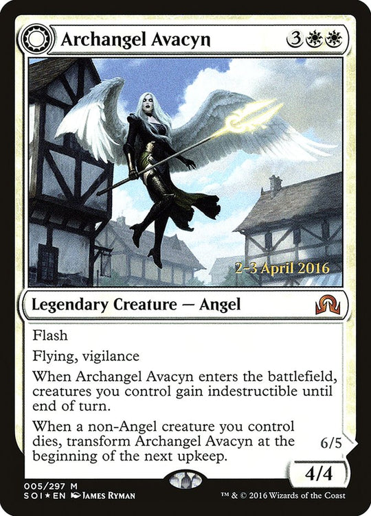 Archangel Avacyn (PRE-005) - Shadows over Innistrad Promos: (Double Faced Transform) Foil