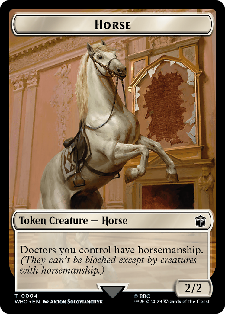 Horse // Food (0026) Double-Sided Token [Doctor Who Tokens] | The CG Realm
