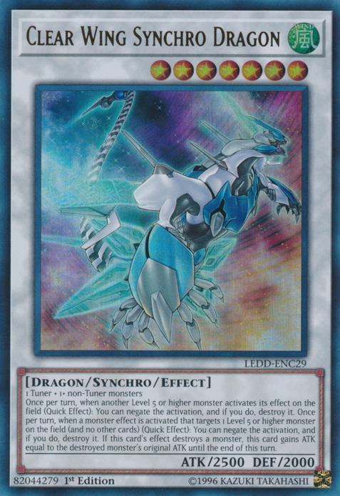 Clear Wing Synchro Dragon [LEDD-ENC29] Ultra Rare | The CG Realm