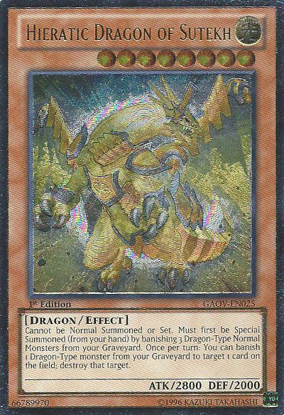 Hieratic Dragon of Sutekh [GAOV-EN025] Ultimate Rare | The CG Realm