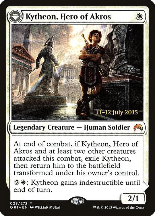 Kytheon, Hero of Akros (PRE-023) - Magic Origins Promos: (originpwdfc) Foil