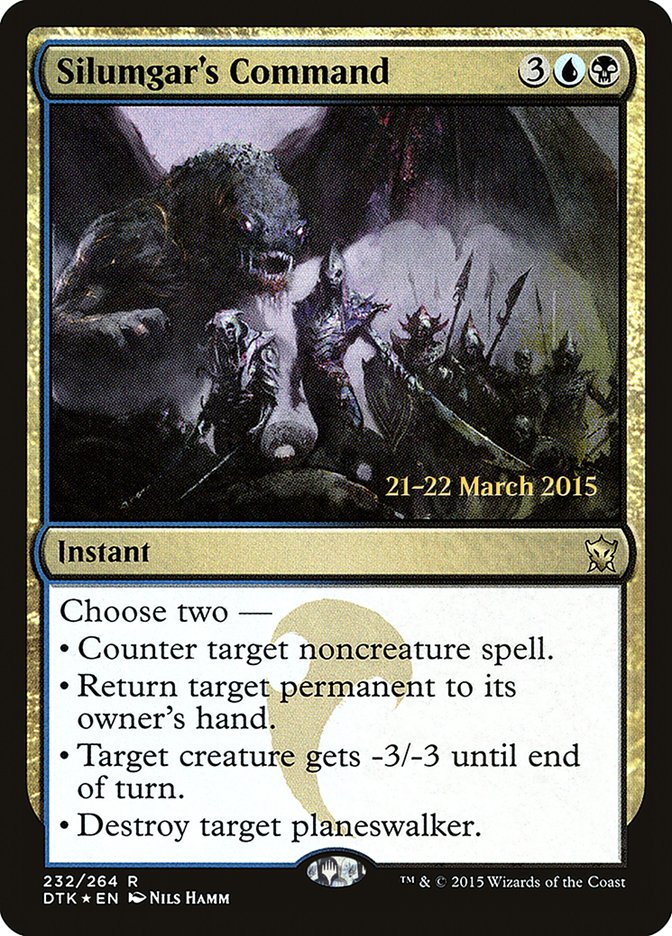 Silumgar's Command [Dragons of Tarkir Prerelease Promos] | The CG Realm