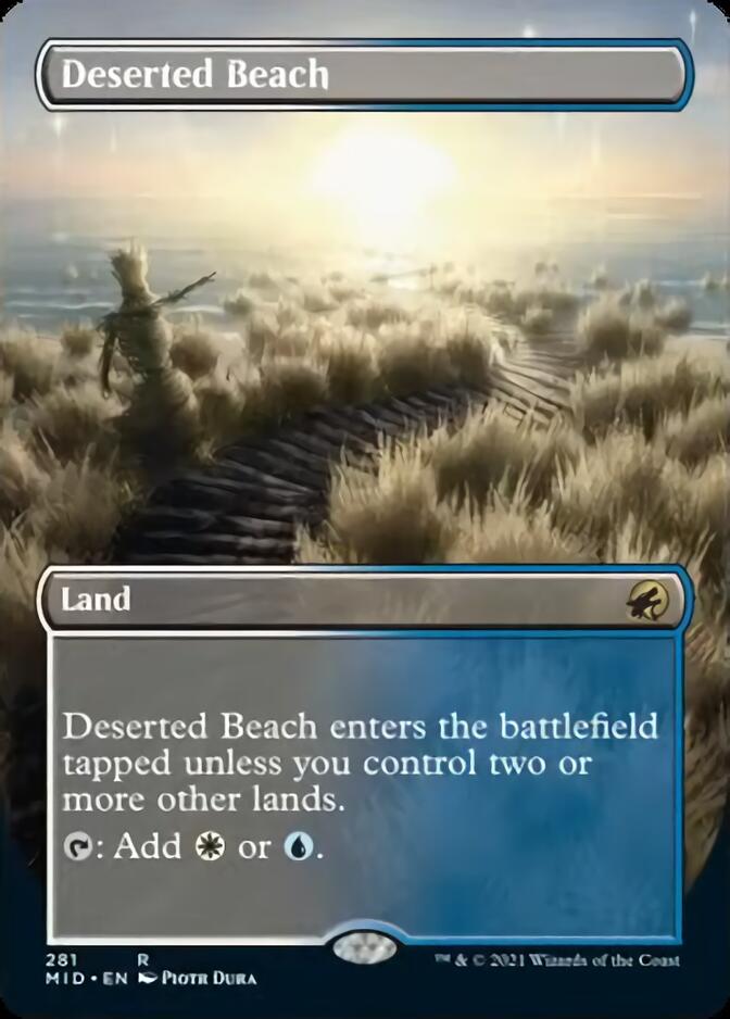 Deserted Beach (Borderless Alternate Art) [Innistrad: Midnight Hunt] | The CG Realm