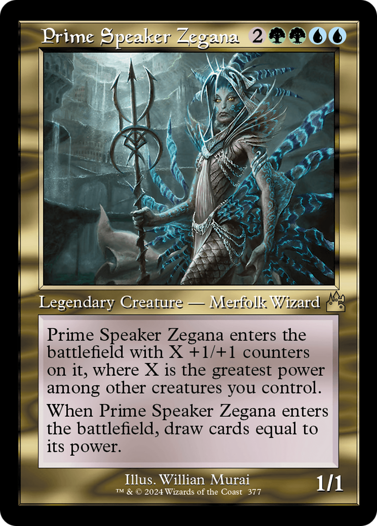 Prime Speaker Zegana (Retro Frame) [Ravnica Remastered] | The CG Realm