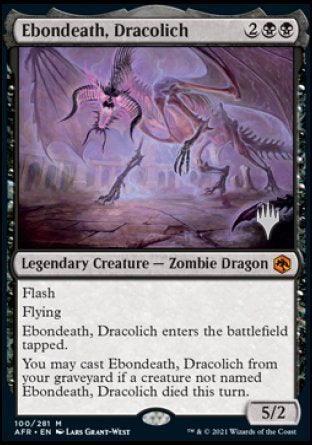 Ebondeath, Dracolich (Promo Pack) [Dungeons & Dragons: Adventures in the Forgotten Realms Promos] | The CG Realm