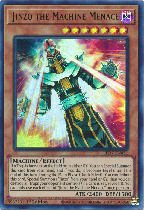Jinzo the Machine Menace [LED7-EN031] Ultra Rare | The CG Realm
