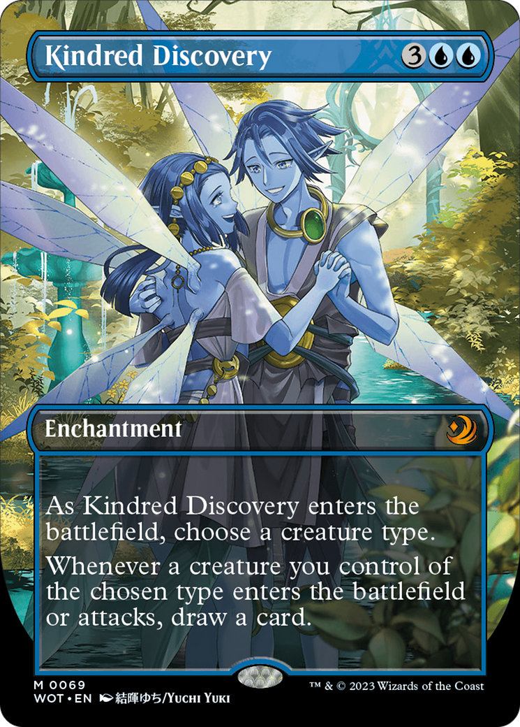 Kindred Discovery (Anime Borderless) [Wilds of Eldraine: Enchanting Tales] | The CG Realm