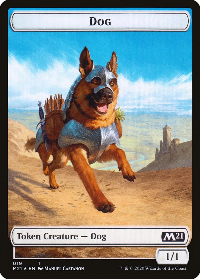 Cat (020) // Dog Double-Sided Token [Core Set 2021 Tokens] | The CG Realm