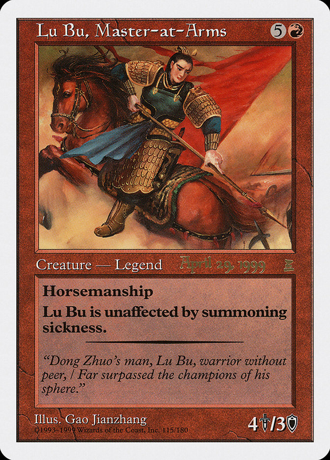 Lu Bu, Master-at-Arms (April 29, 1999) [Portal Three Kingdoms Promos] | The CG Realm