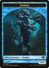 Fish // Zombie (011/036) Double-Sided Token [Commander 2014 Tokens] | The CG Realm