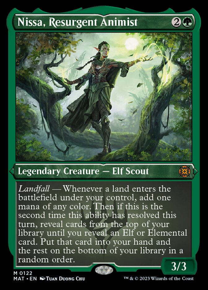 Nissa, Resurgent Animist (Foil Etched) [March of the Machine: The Aftermath] | The CG Realm