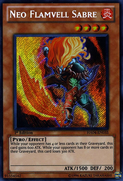 Neo Flamvell Sabre [HA04-EN035] Secret Rare | The CG Realm