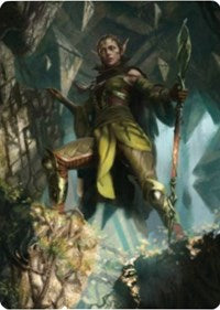 Nissa of Shadowed Boughs 1 Art Card [Zendikar Rising Art Series] | The CG Realm