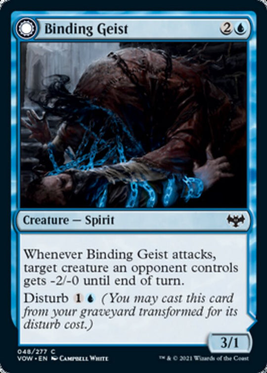 Binding Geist (VOW-048) - Innistrad: Crimson Vow: (Double Faced Transform)