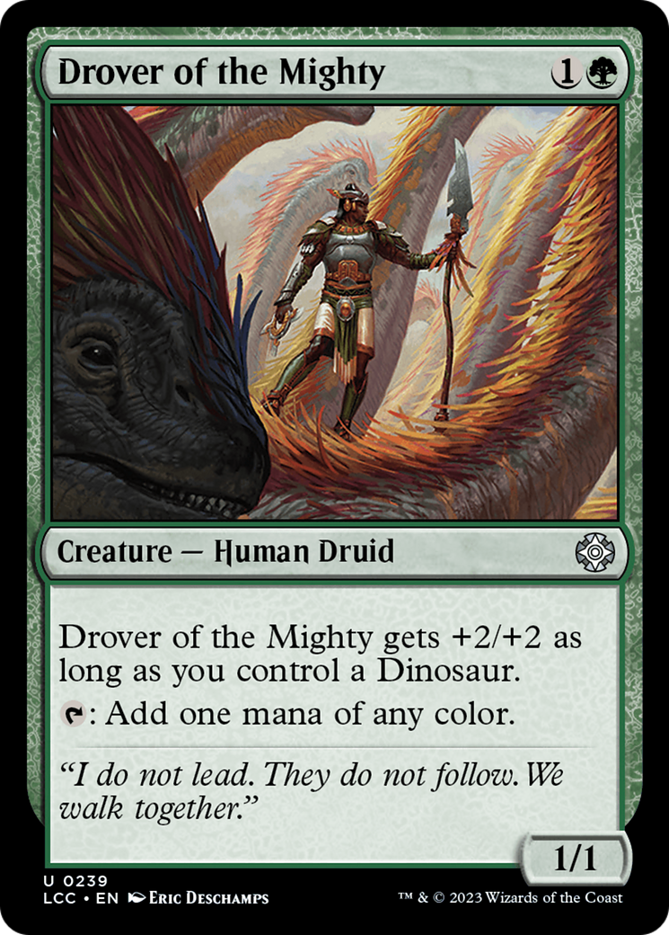 Drover of the Mighty [The Lost Caverns of Ixalan Commander] | The CG Realm