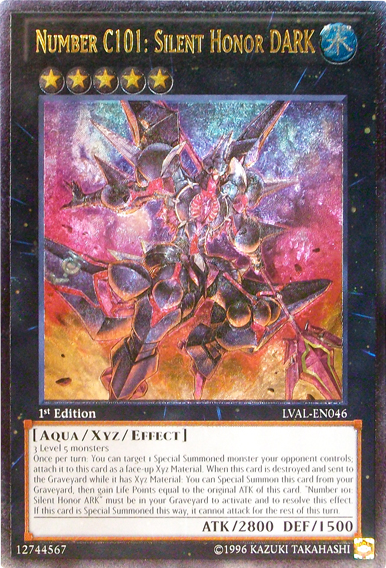 Number C101: Silent Honor DARK [LVAL-EN046] Ultimate Rare | The CG Realm