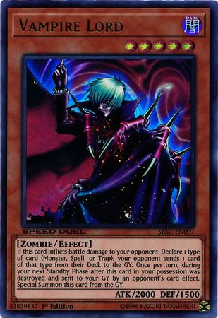 Vampire Lord [SBSC-EN007] Ultra Rare | The CG Realm