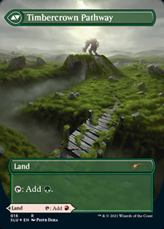 Cragcrown Pathway (Borderless) (SLU-016) - Secret Lair: Ultimate Edition: (Showcase) Foil