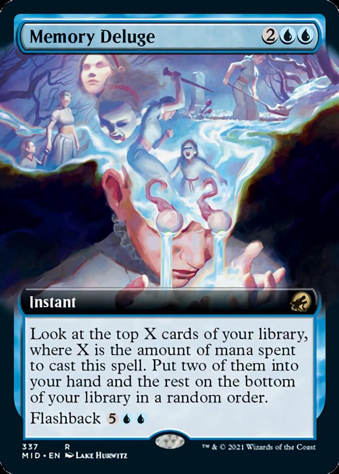 Memory Deluge (Extended Art) [Innistrad: Midnight Hunt] | The CG Realm