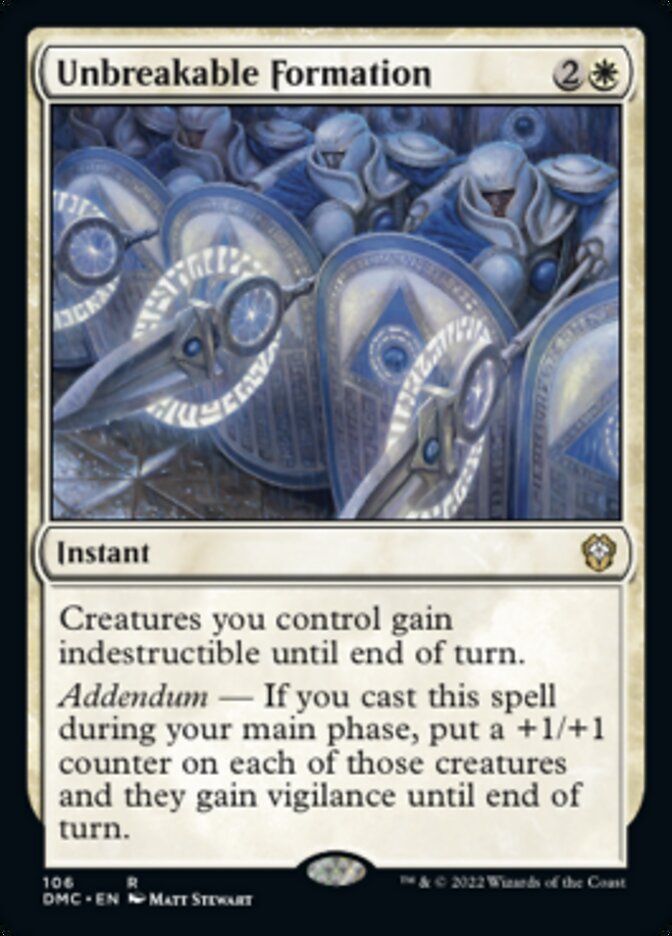 Unbreakable Formation [Dominaria United Commander] | The CG Realm
