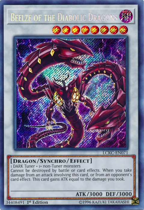 Beelze of the Diabolic Dragons [LCKC-EN071] Secret Rare | The CG Realm