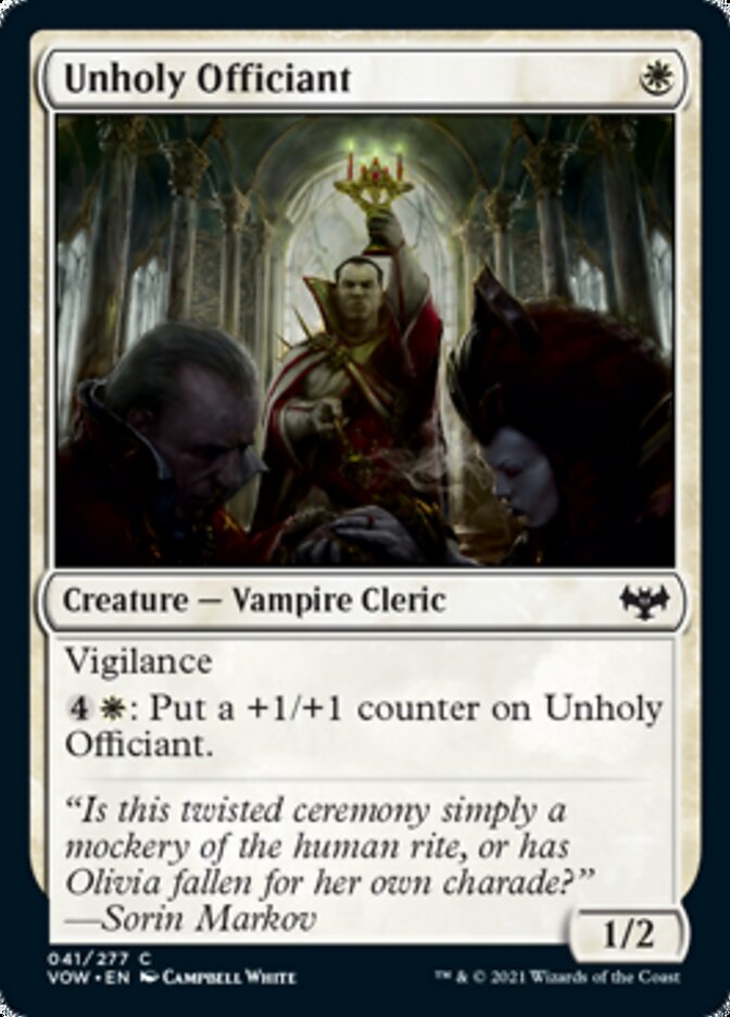 Unholy Officiant [Innistrad: Crimson Vow] | The CG Realm