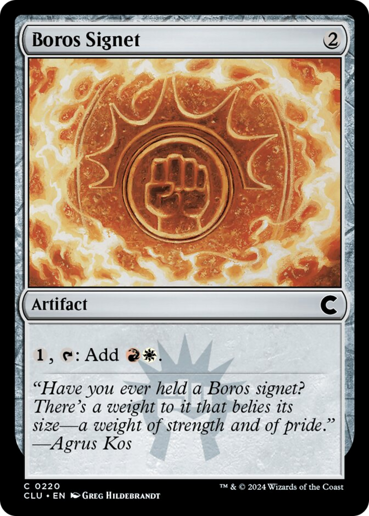 Boros Signet [Ravnica: Clue Edition] | The CG Realm