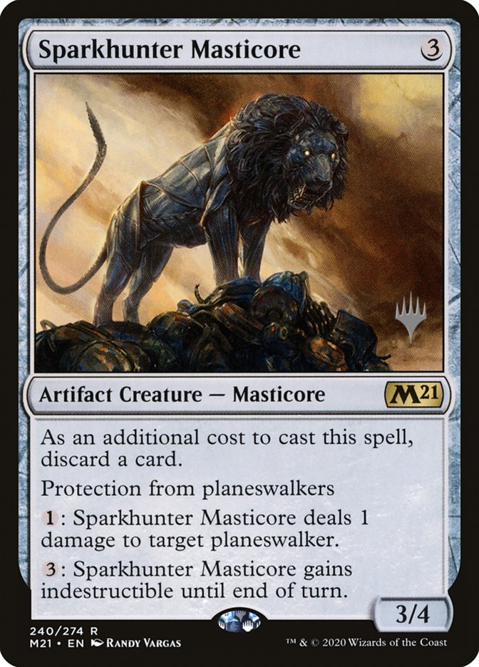 Sparkhunter Masticore (Promo Pack) [Core Set 2021 Promos] | The CG Realm