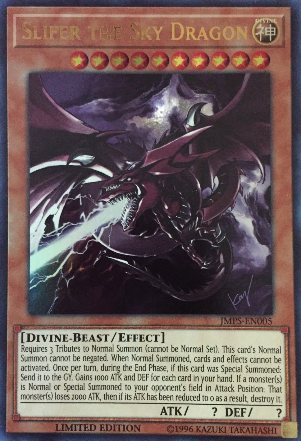 Slifer the Sky Dragon [JMPS-EN005] Ultra Rare | The CG Realm